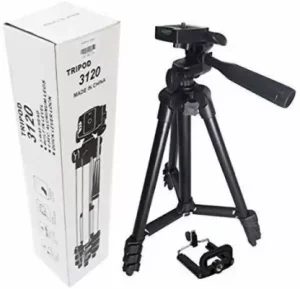 3120 Tripod Stand (Black) for Phone and Camera