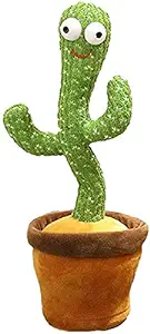 SUPER TOY Dancing Cactus Talking Plush Toy with Singing & Recording Function